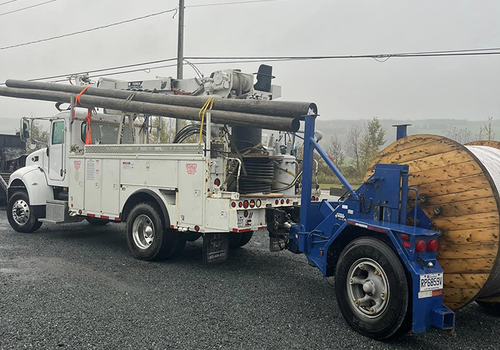 Électricien ligne électrique privée en Beauce.