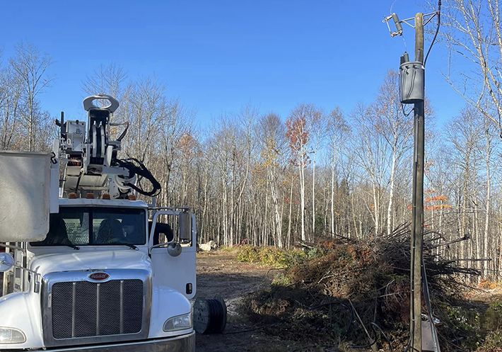 Électricien ligne électrique privée en Beauce.